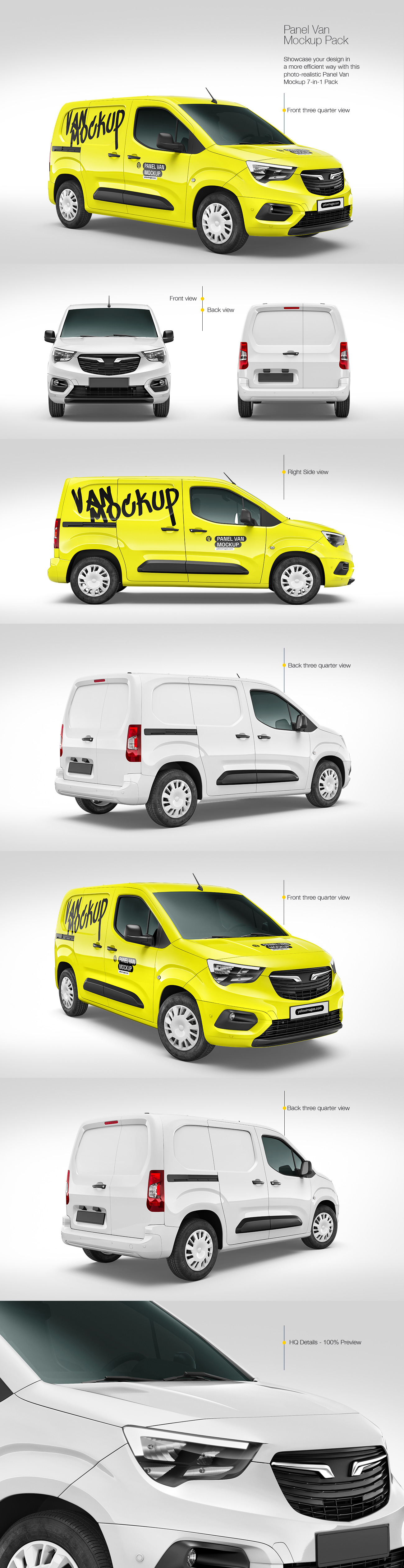 Panel Van Mockup Pack Panel Van Mockup Pack