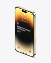 iPhone 14 Pro Max Gold Mockup