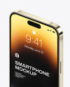 iPhone 14 Pro Max Gold Mockup