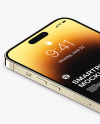 iPhone 14 Pro Max Gold Mockup