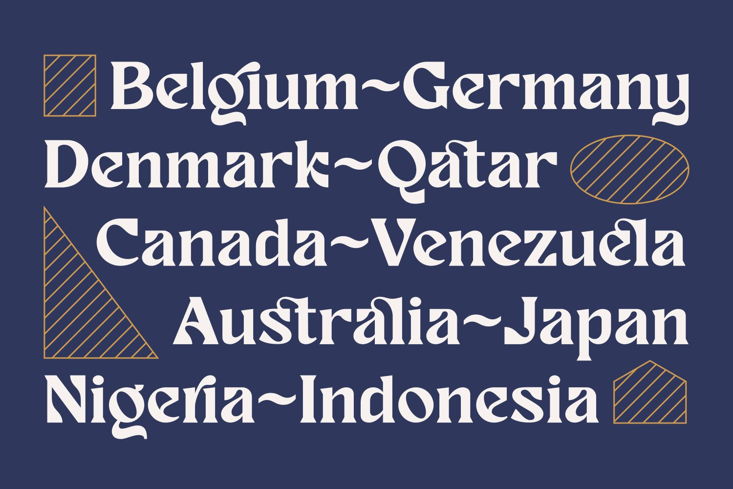 Nayuki - Unique Display Font Nayuki - Unique Display Font