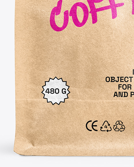 Kraft Paper Coffee Bag Mockup