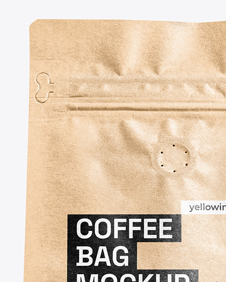 Kraft Paper Coffee Bag Mockup