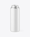 Glossy Can Cooler With Glossy Metallic Can Mockup