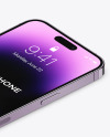 iPhone 14 Pro Max Deep Purple Mockup