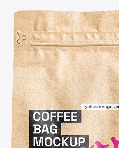 Kraft Paper Coffee Bag Mockup