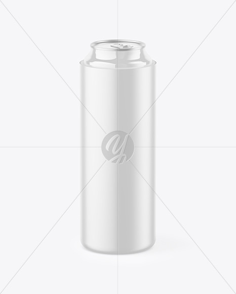 Matte Can Cooler With Glossy Can Mockup