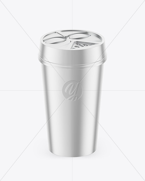 Metallic Coffee Cup Mockup