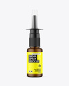 Forsted Amber Glass Nasal Spray Bottle Mockup