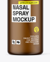 Forsted Amber Glass Nasal Spray Bottle Mockup