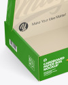 Opened Cardboard Mailing Box Mockup