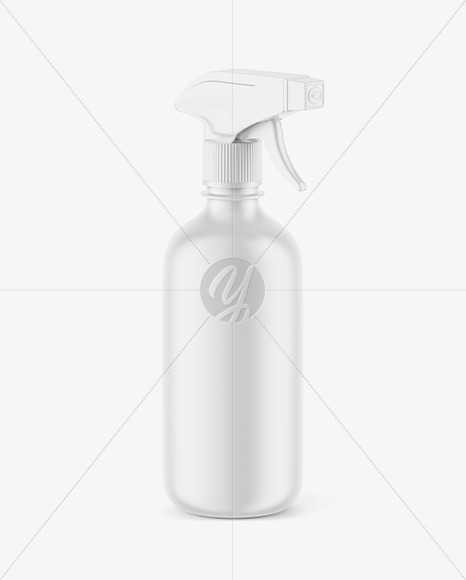 Matte Cosmetic Spray Bottle Mockup