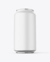 Aluminium Can With Matte Finish Mockup