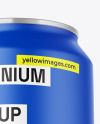 Aluminium Can With Matte Finish Mockup