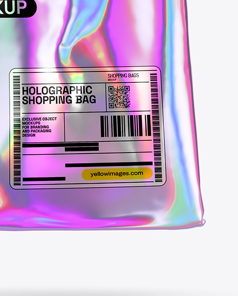 Holographic Shopping Bag Mockup