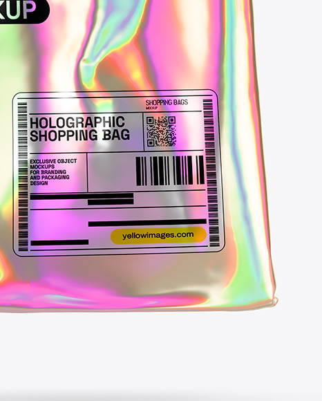 Holographic Shopping Bag Mockup