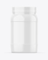 Glossy Plastic Jar Mockup