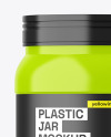 Glossy Plastic Jar Mockup