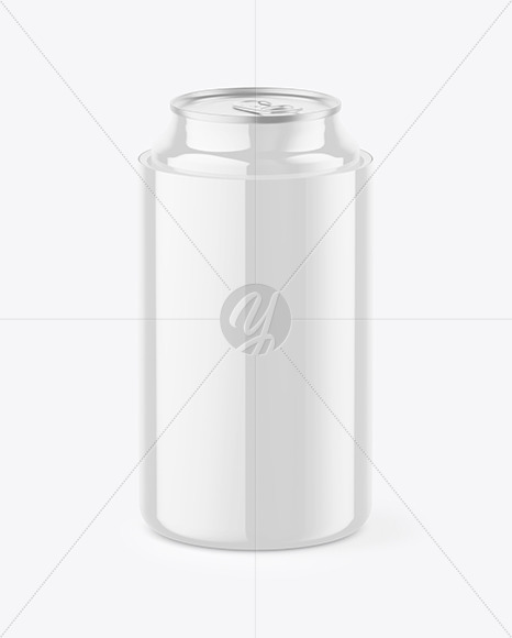 Glossy Can Cooler With Glossy Can Mockup