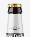 Dark Amber Glass Beer Bottle Mockup