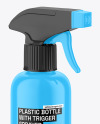 Glossy Plastic Bottle w/ Trigger Spray Mockup