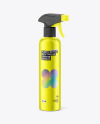 Metallized Plastic Spray Bottle w/ Trigger Mockup