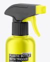 Metallized Plastic Spray Bottle w/ Trigger Mockup