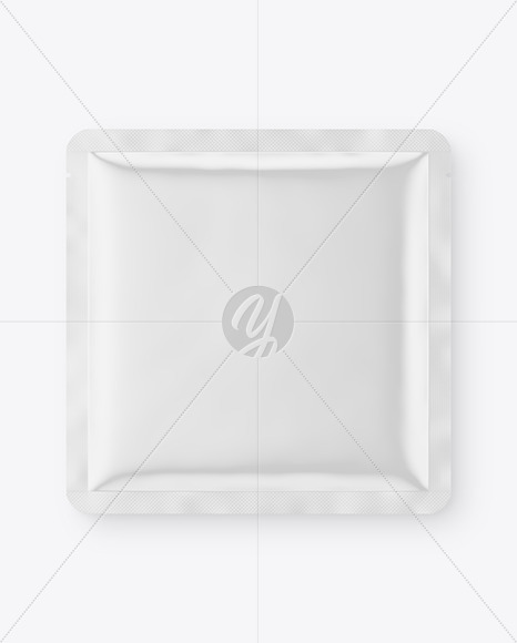 Glossy Sachet Mockup
