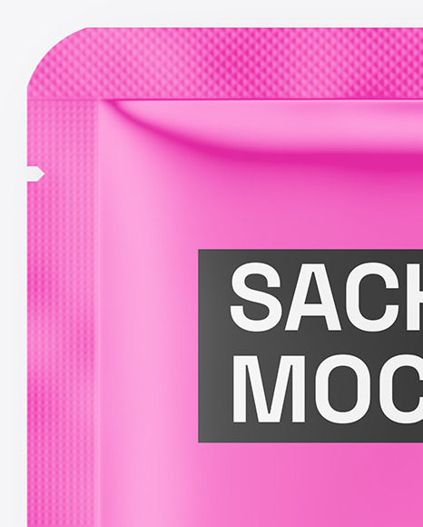 Glossy Sachet Mockup