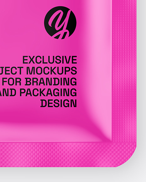 Glossy Sachet Mockup