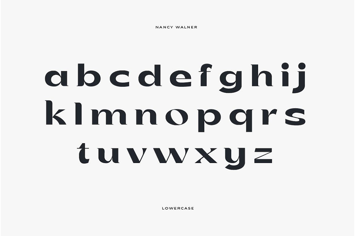 Nancy Walner Typeface Nancy Walner Typeface