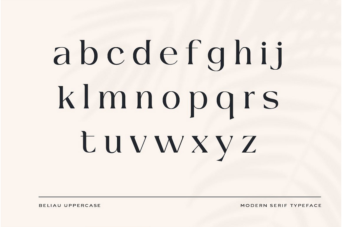 Beliau Modern Serif Fonts