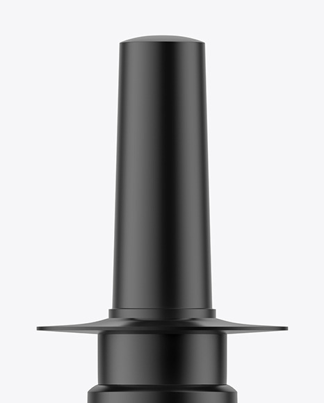 Metallic Nasal Spray Bottle Mockup