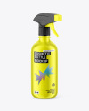 Metallic Cosmetic Spray Bottle Mockup