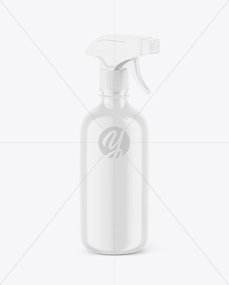 Glossy Cosmetic Spray Bottle Mockup