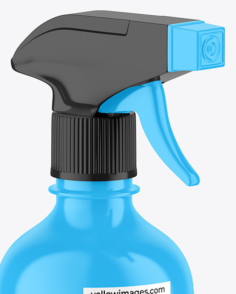 Glossy Cosmetic Spray Bottle Mockup