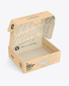 Opened Kraft Mailing Box Mockup