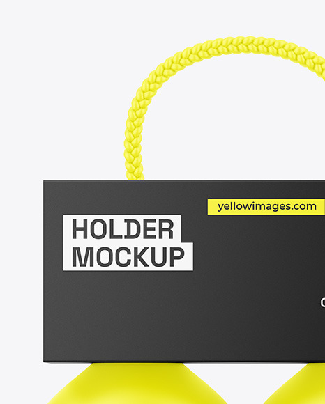 Paper Holder W/ Matte Bottles Mockup