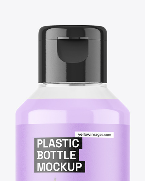 Clear Plastic Bottle Mockup