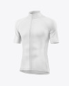 Men's Short Sleeve Cycling Jersey Mockup - Half Side View