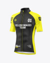 Men's Short Sleeve Cycling Jersey Mockup - Half Side View