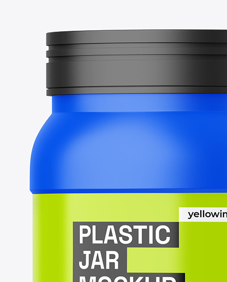 Matte Plastic Jar Mockup