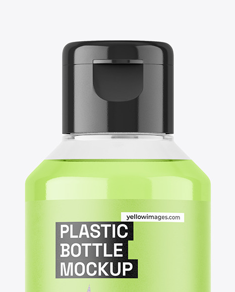 Clear Plastic Bottle Mockup