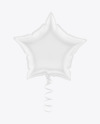 Matte Star Balloon Mockup