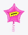 Matte Star Balloon Mockup