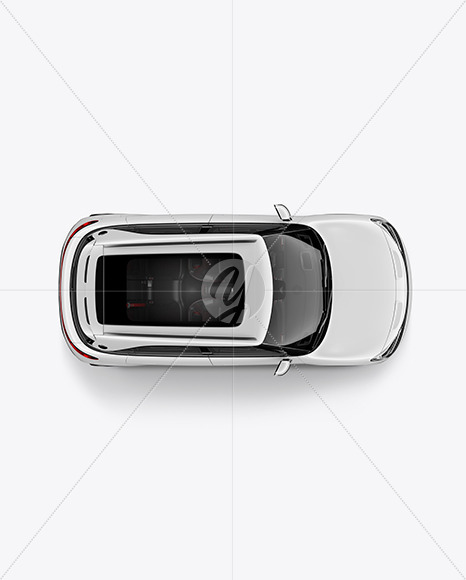 Electric Car Mockup - Top View