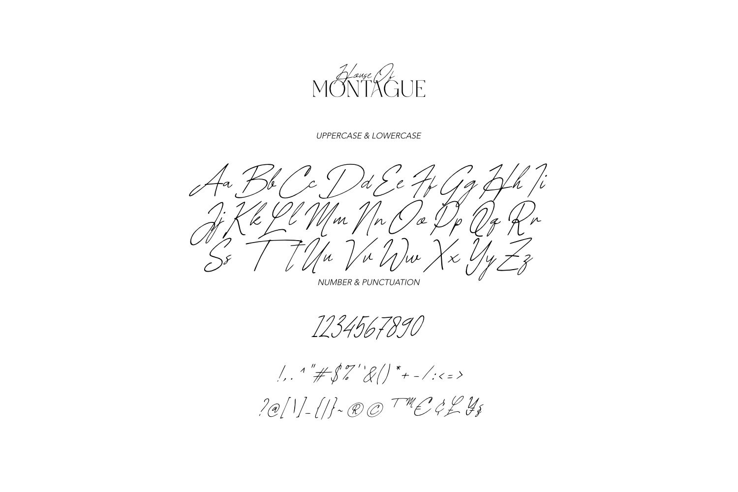 House of Montague - Classic Font Duo House of Montague - Classic Font Duo