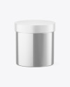 Glossy Metallic Jar Mockup