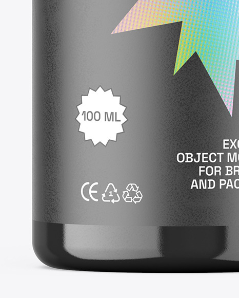 Glossy Plastic Bottle Mockup