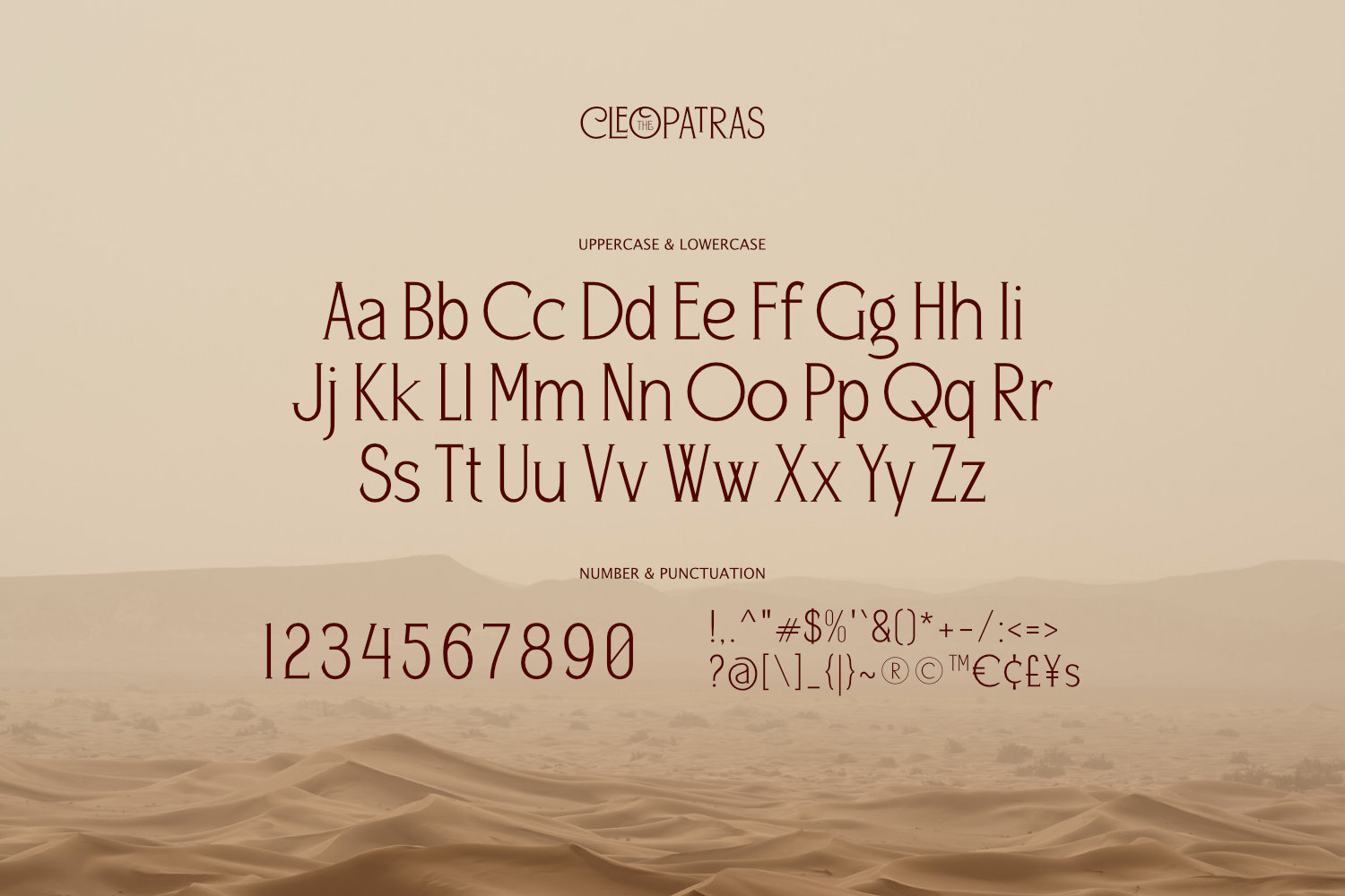 The Cleopatras Typeface